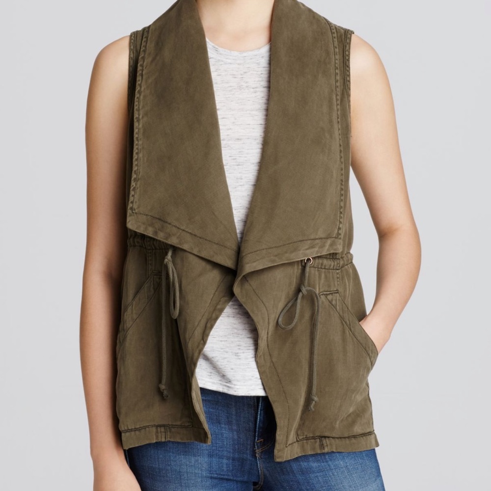 Sanctuary Globe Trekker Vest Olive Green Size M